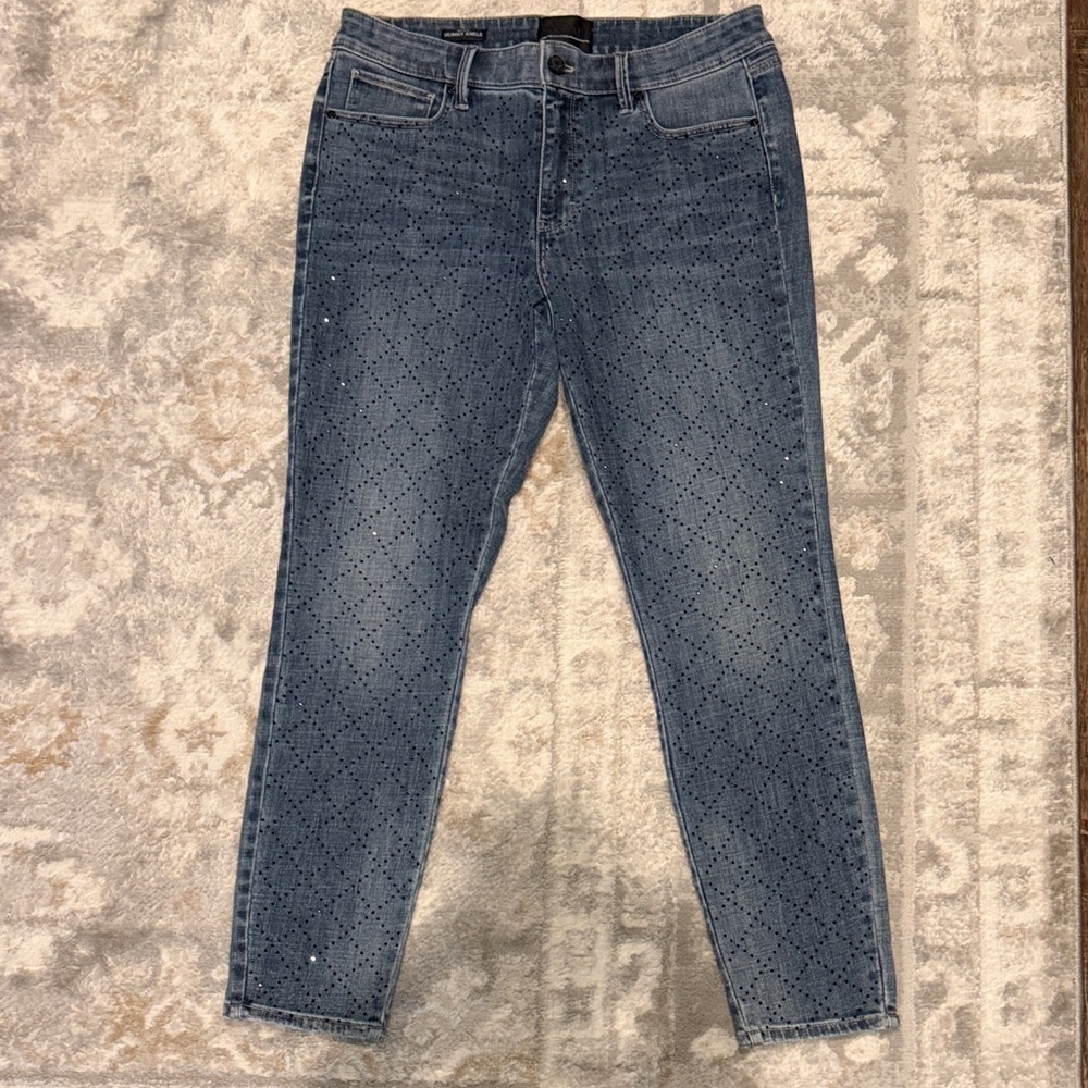 NWT White House Black Market Skinny Mid Rise Ankle Jeans